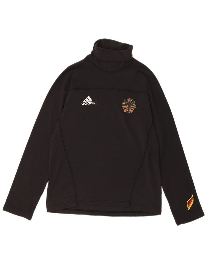 Adidas Mens Graphic Top Manga Larga UK 34/36 Small Negro Poliéster