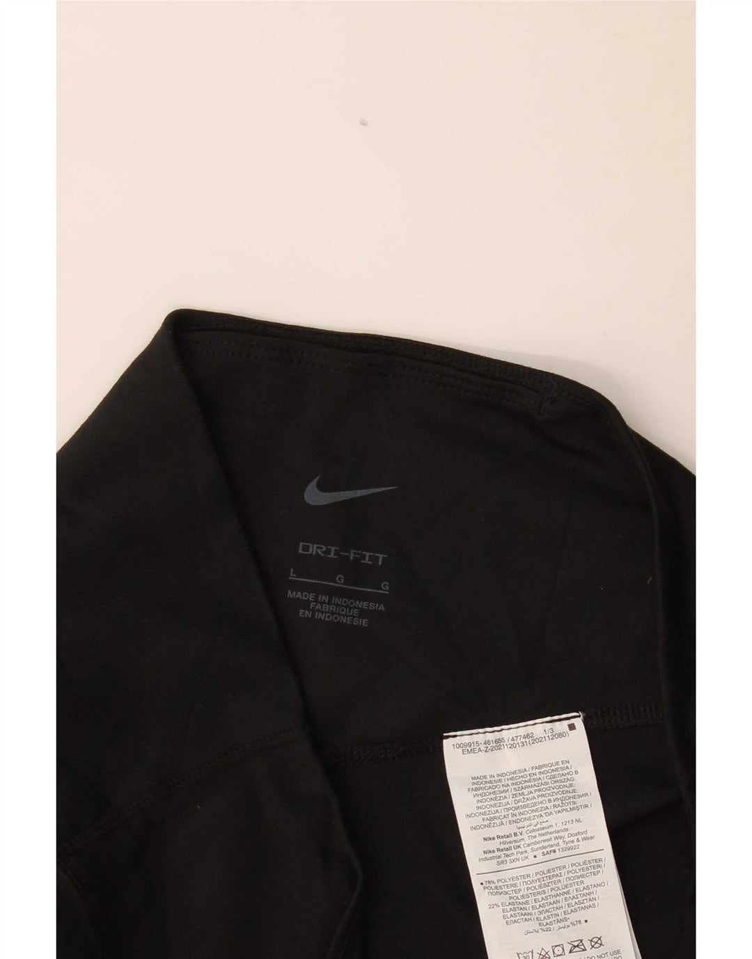 Nike Leggings Dri Fit para mujer UK 44 Grande Poliéster negro