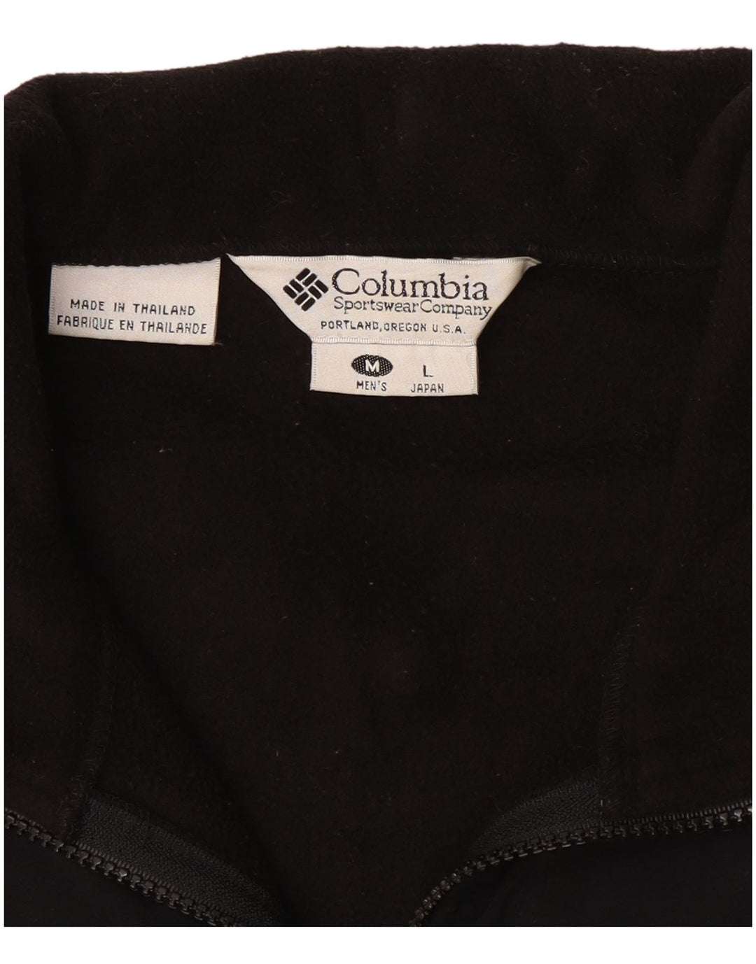 COLUMBIA Chaqueta polar de titanio para hombre UK 38 Medium Black Colourblock