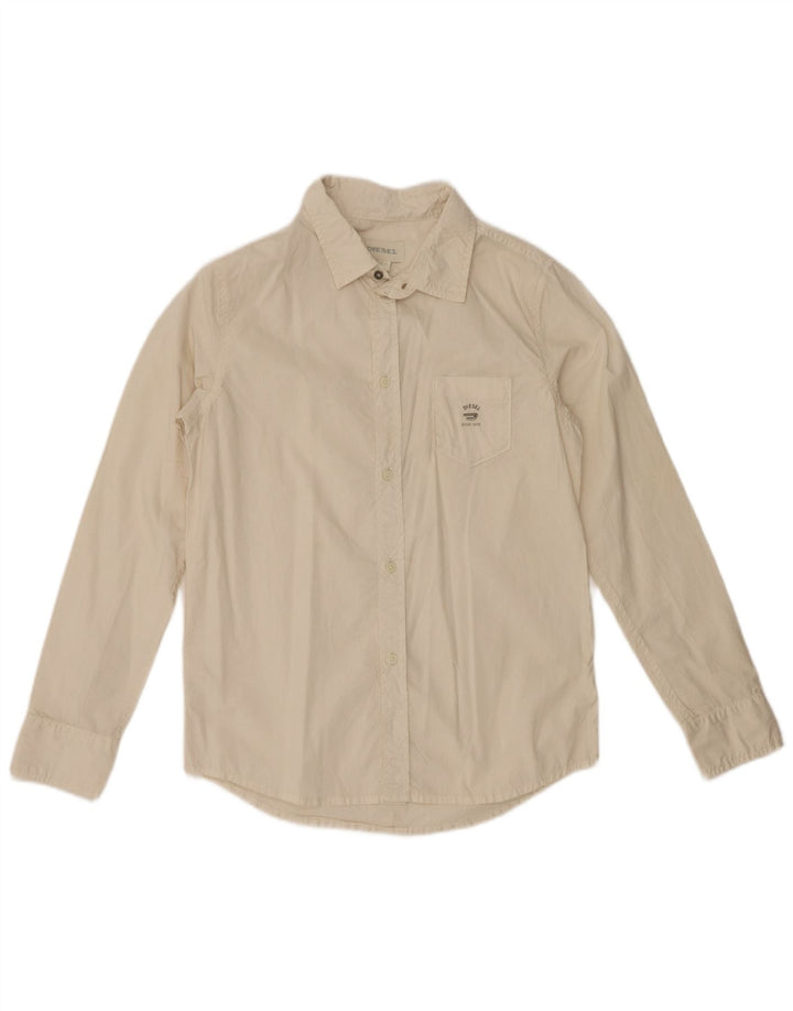 Diesel Camisa para niños 11-12 años Grande Blanco Roto