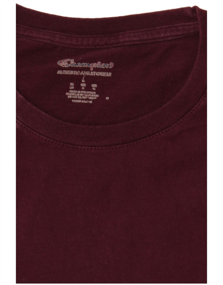 Champion Camiseta para hombre Top Large Borgoña