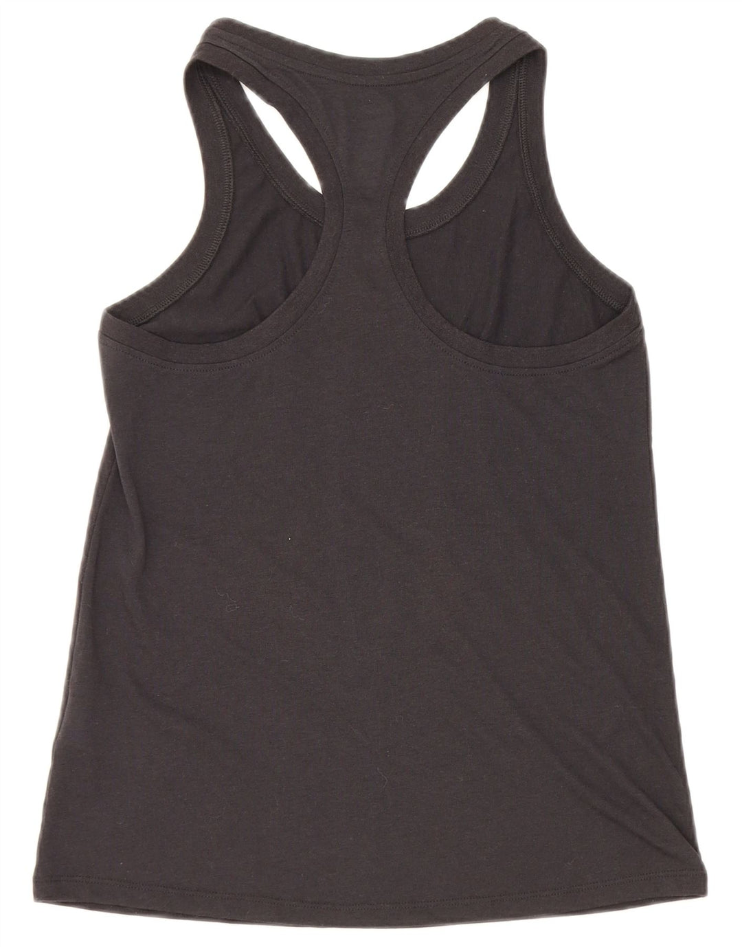 Nike Dri Fit Graphic Vest Top para mujer UK 10 Pequeño Poliéster negro