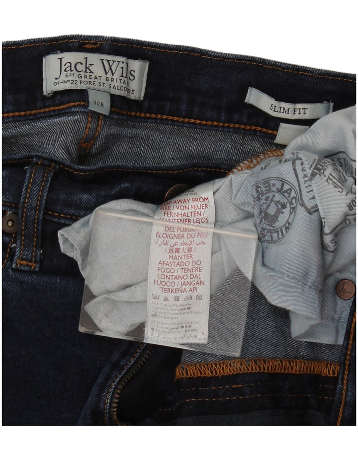 Jack Wills Vaqueros ajustados para hombre W32 L28 Algodón azul marino