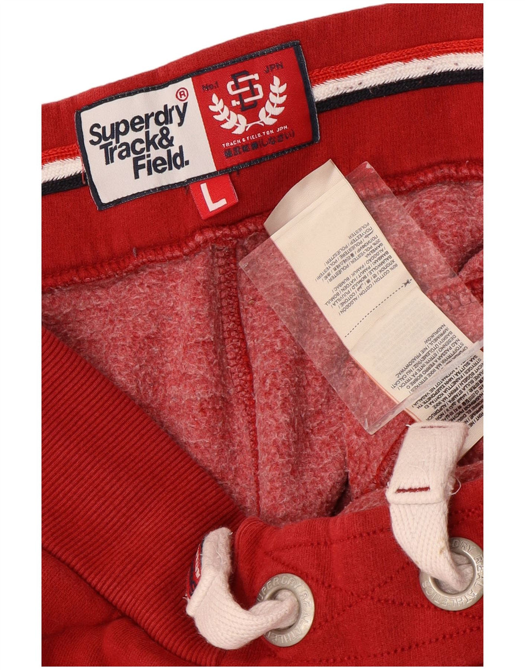 SUPERDRY Pantalones de chándal con gráfico Track & Field para hombre Joggers Large Red