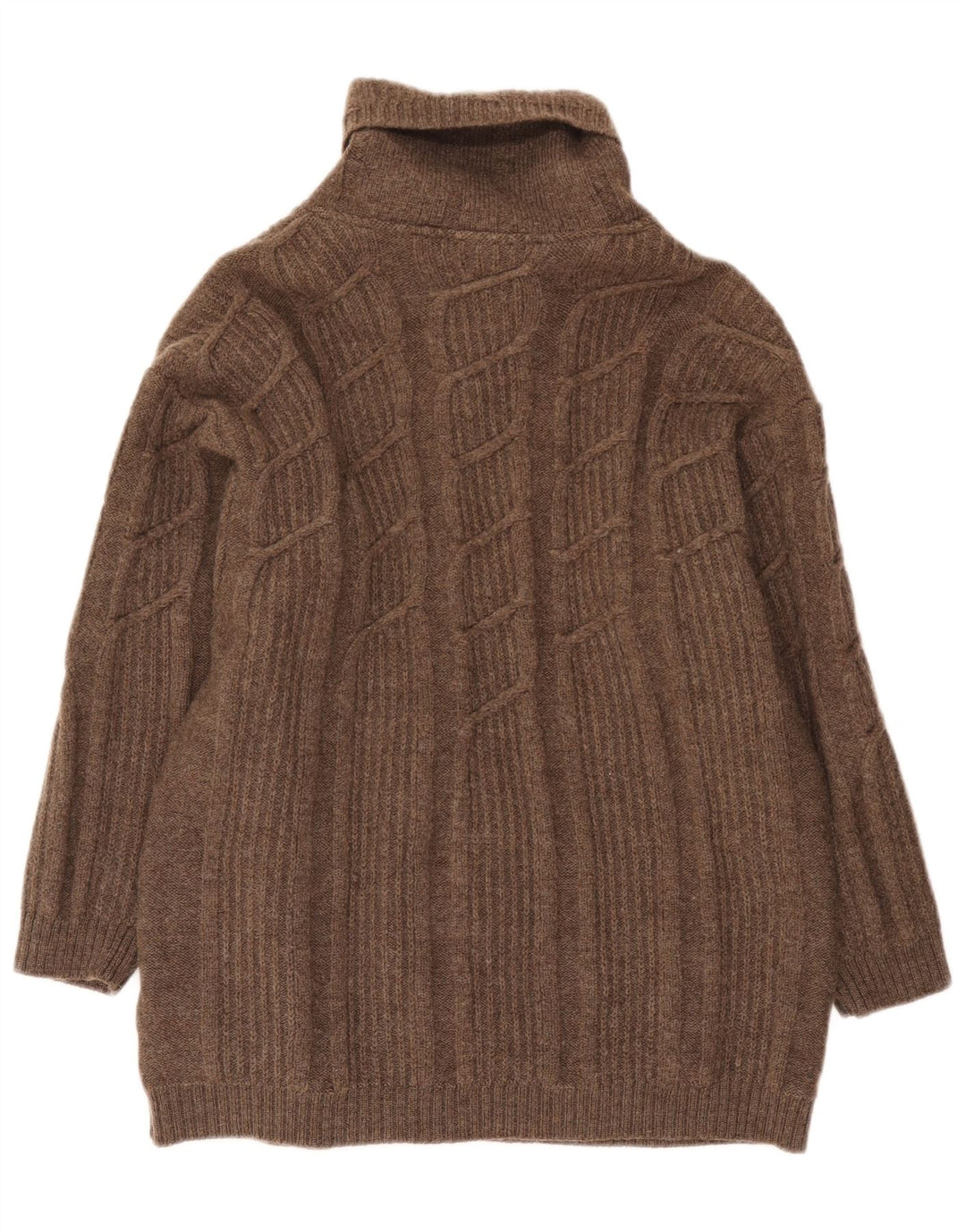 Geiger - Cárdigan para mujer, talla 42, lana marrón grande