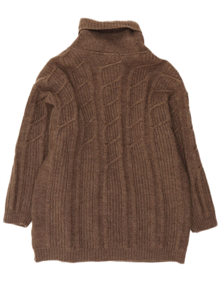 Geiger - Cárdigan para mujer, talla 42, lana marrón grande