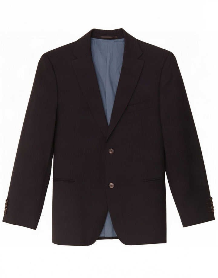 Hugo Boss Chaqueta tipo blazer de 2 botones para hombre UK 42 XL Lana a rayas azul marino