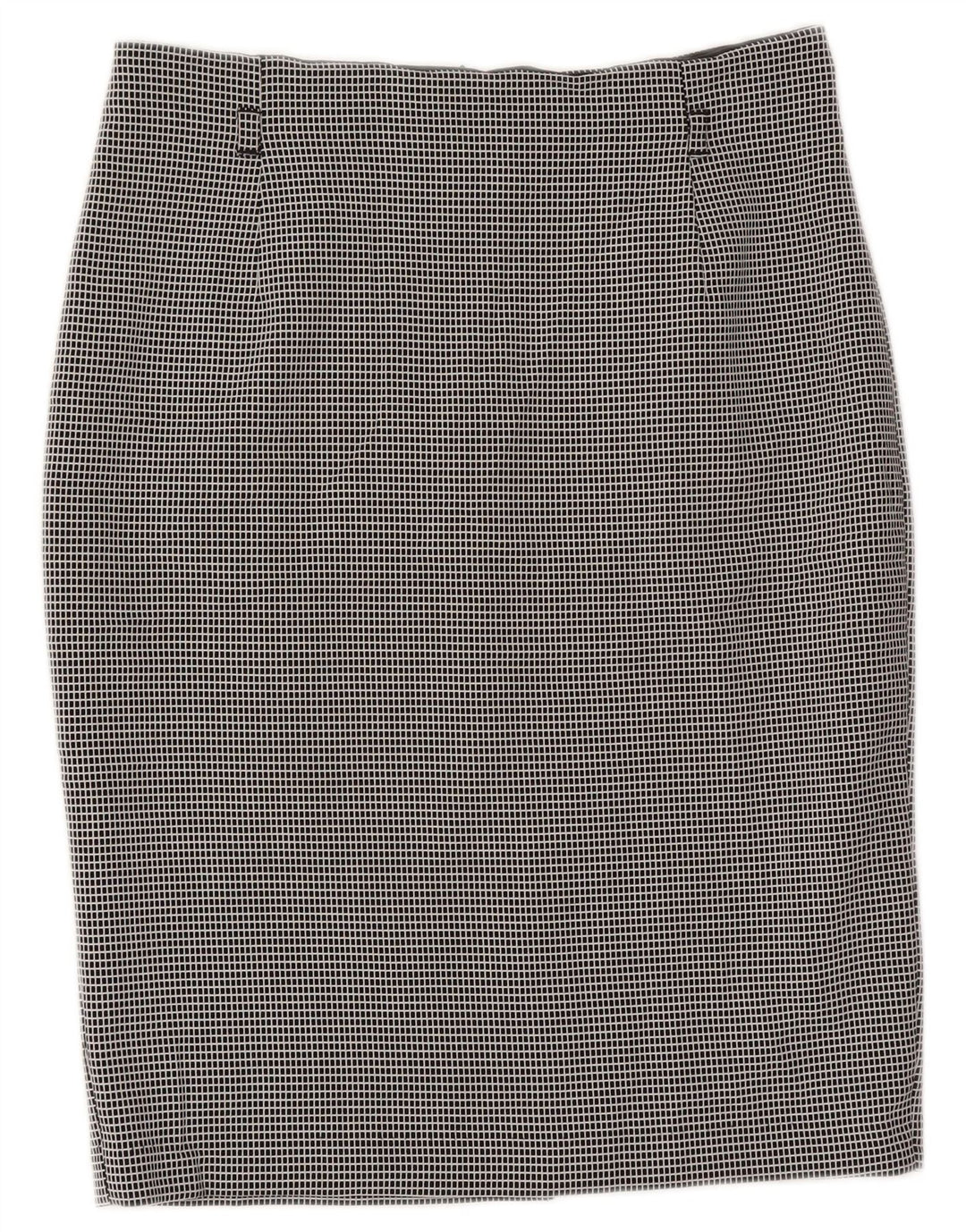 Marks & Spencer Falda lápiz para mujer UK 12 Medium W30 Poliéster a cuadros negro