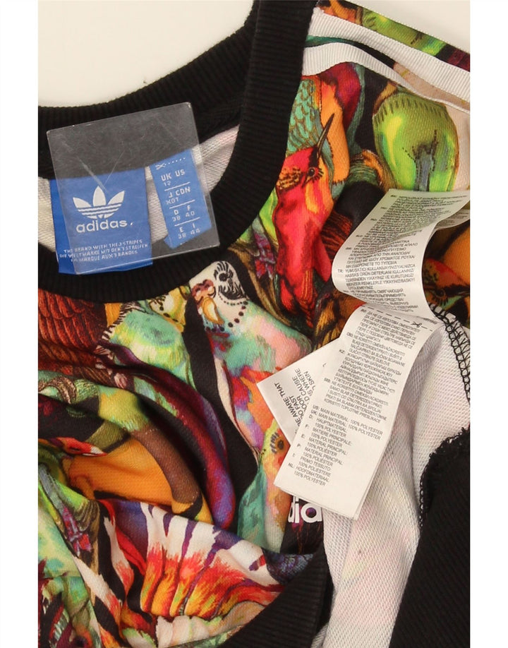 Adidas - Sudadera corta para mujer, talla 40, talla M, multicolor