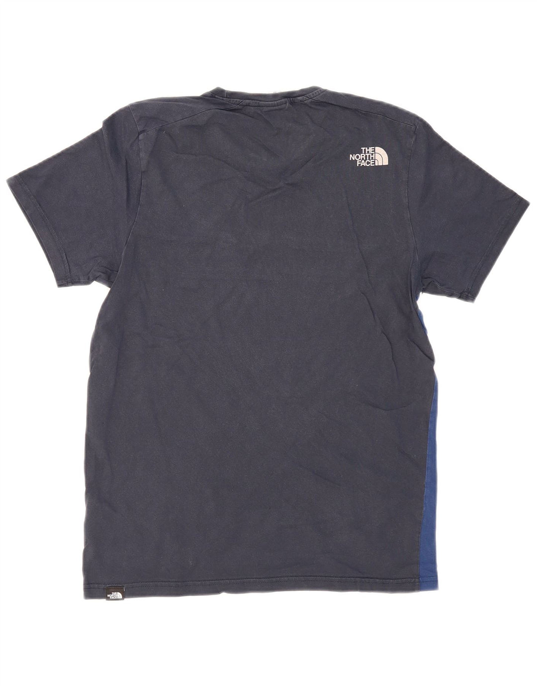 THE NORTH FACE Camiseta gráfica para hombre Top pequeño de algodón con bloques de color azul