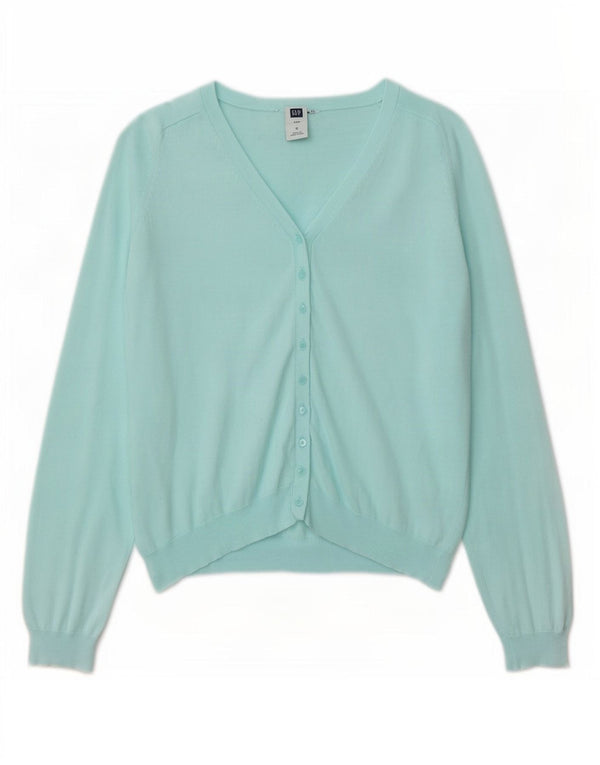 Gap Cárdigan para Mujer UK 10 Small Algodón Turquesa