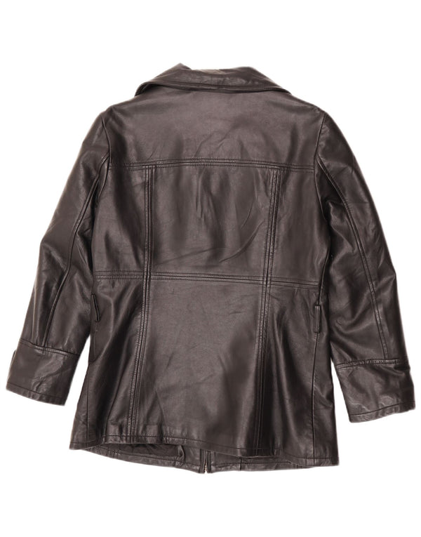 Conbipel Chaqueta De Cuero Mujer IT 46 Grande Cuero Negro