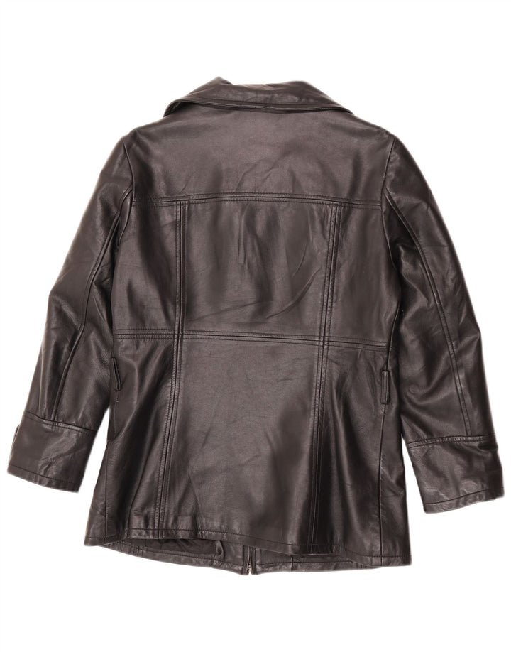 Conbipel Chaqueta De Cuero Mujer IT 46 Grande Cuero Negro