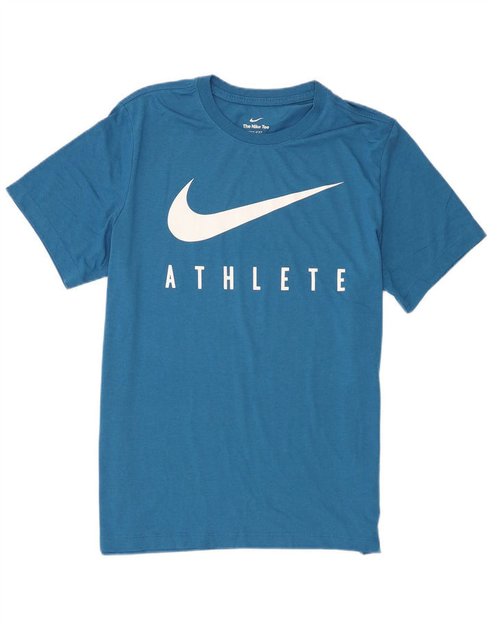 Nike Dri Fit Graphic Camiseta para hombre, talla grande, poliéster azul