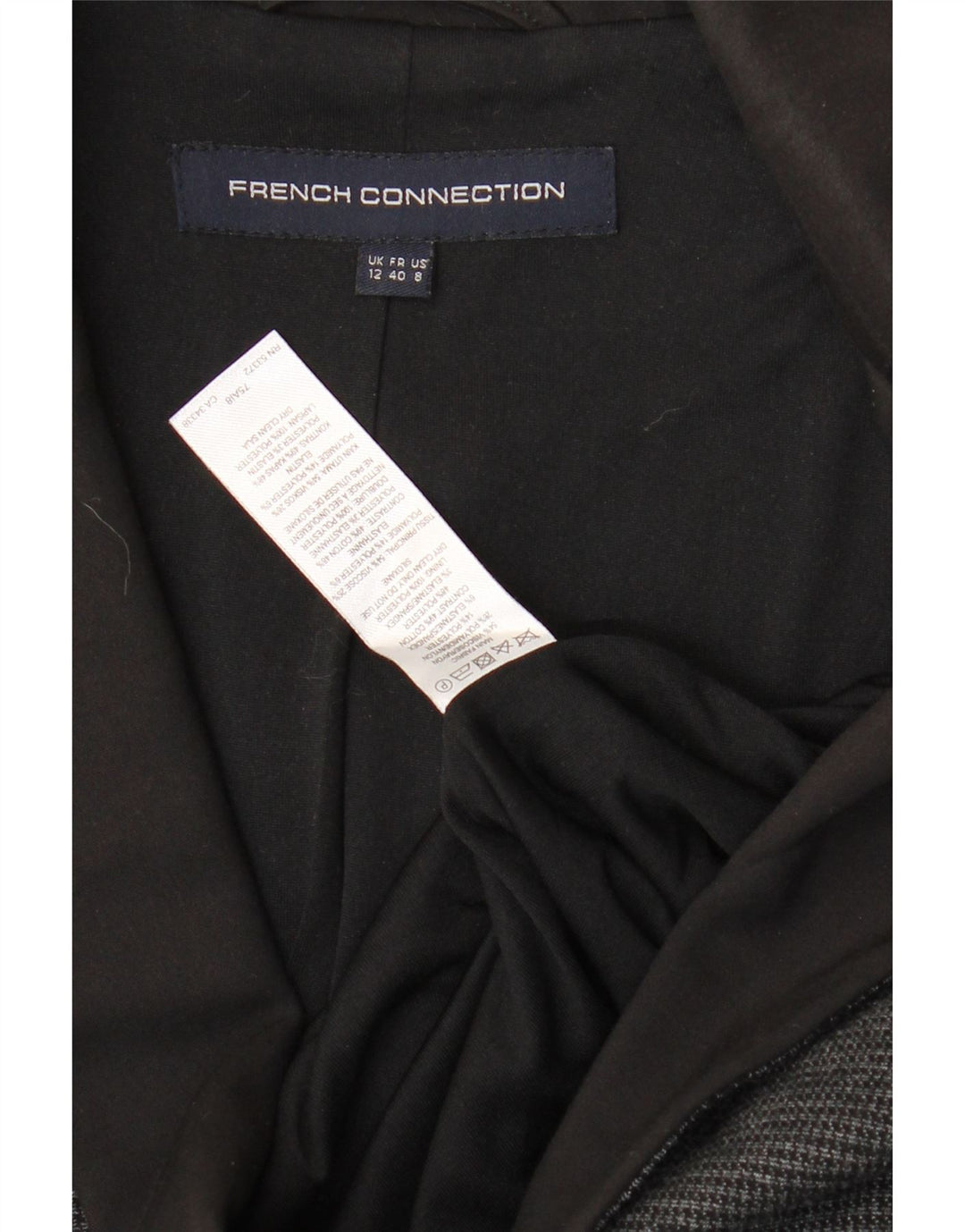Chaqueta tipo blazer para mujer de French Connection, Reino Unido 42, pata de gallo gris medio