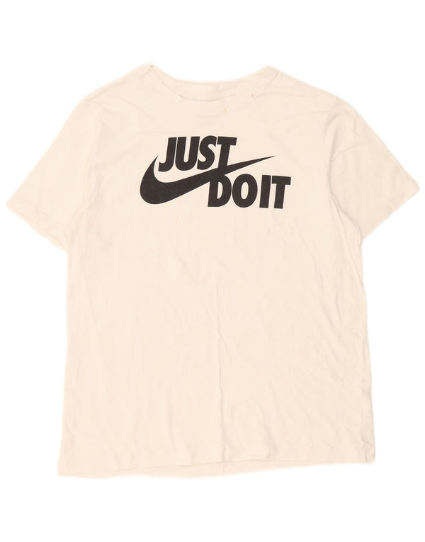 Nike - Camiseta gráfica para hombre, talla grande, algodón blanco