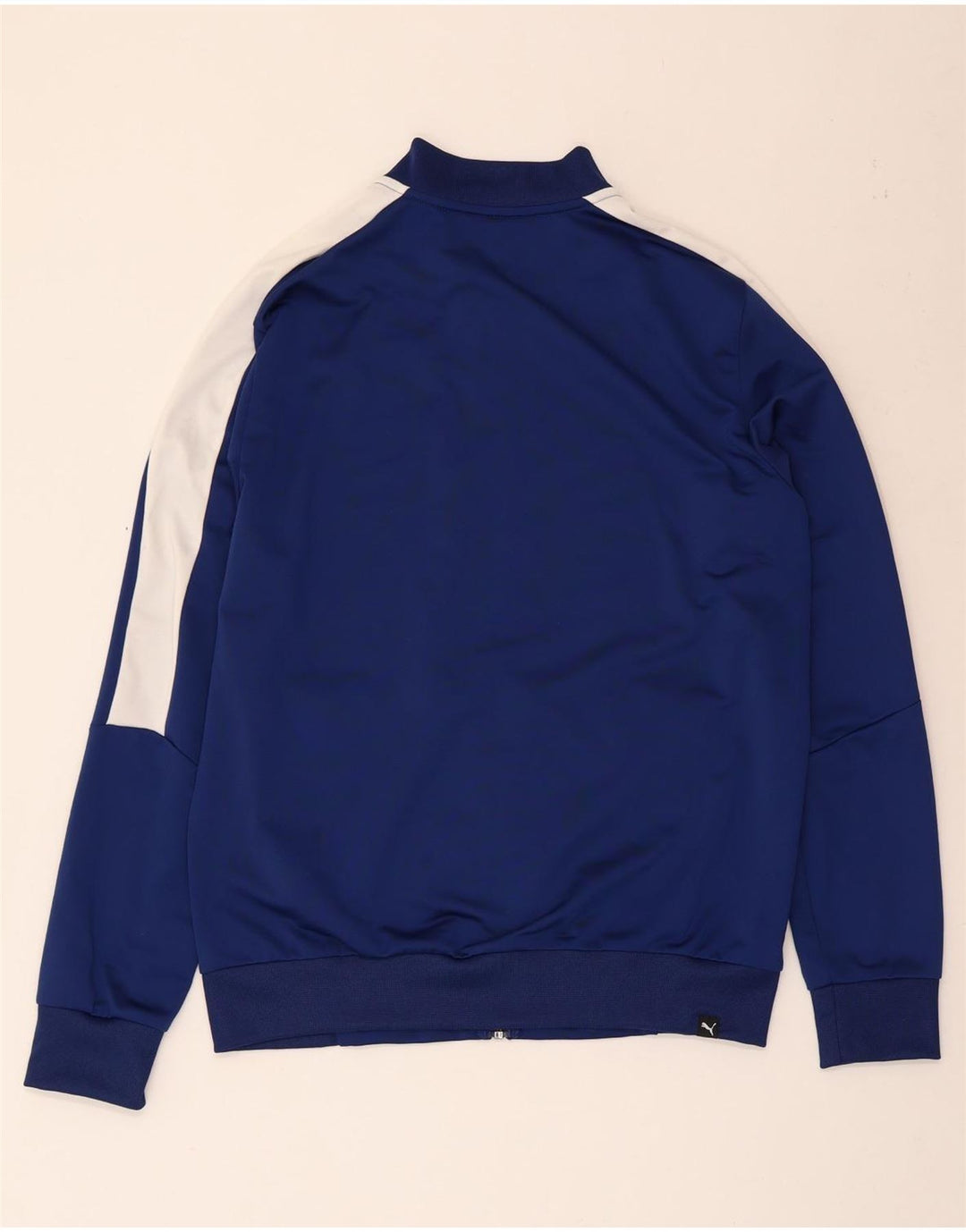 Puma Hombre Chándal Top Chaqueta Pequeña Azul Marino Colorblock Poliéster