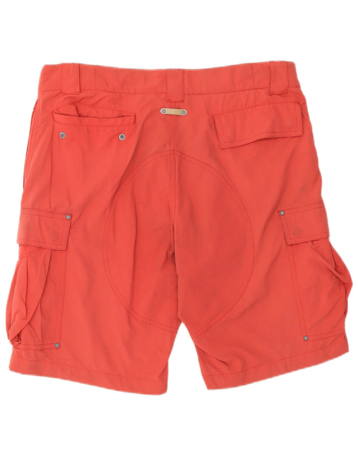 Fila Pantalones cortos cargo para hombre medianos W32 Rojo