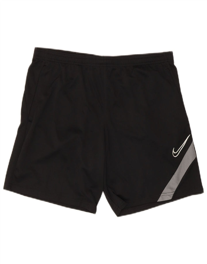 Pantalones cortos deportivos Nike Dri Fit para hombre Poliéster color block negro mediano