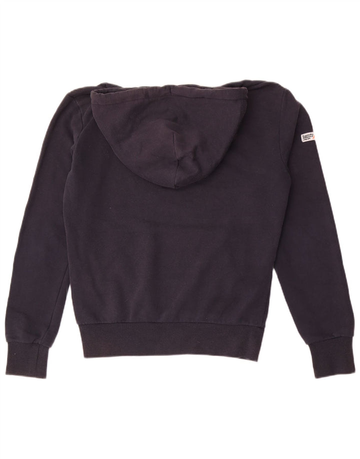 Superdry Hombre Sudadera Con Capucha Jumper Small Azul Marino Algodón