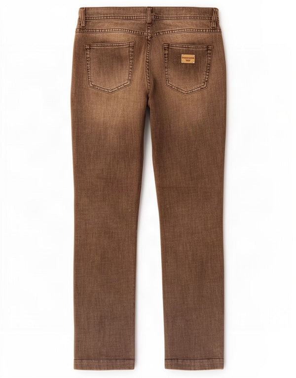 Dolce & Gabbana Pantalones casuales de cintura baja para mujer IT 40 Small W30 L30 Marrón
