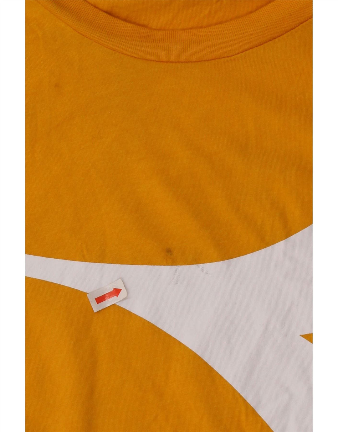 Diadora Hombre Camiseta Gráfica Top Grande Amarillo