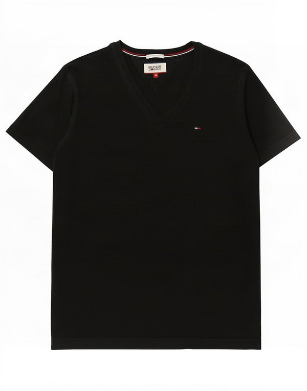 Tommy Hilfiger Camiseta para mujer Top UK 12 Medium Negro Algodón