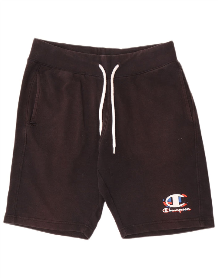 Champion Shorts deportivos para hombre Algodón negro mediano