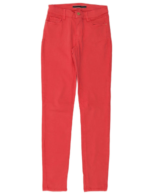 Massimo Dutti Vaqueros Pitillo Mujer EU 34 2XS W26 L30 Algodón Rojo