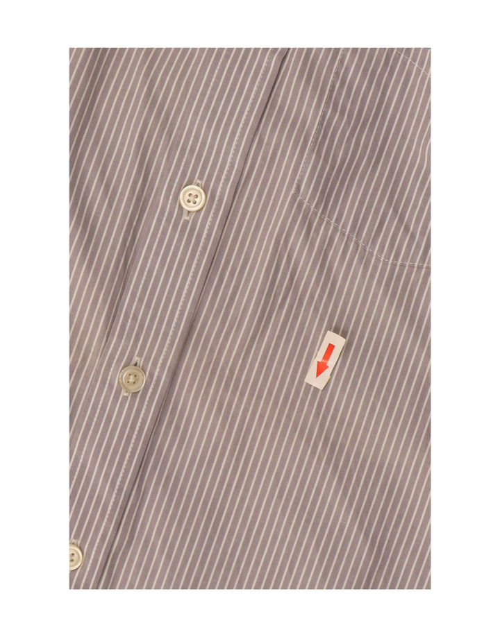 Camisa Superdry Para Hombre De Algodón A Rayas Gris Grande