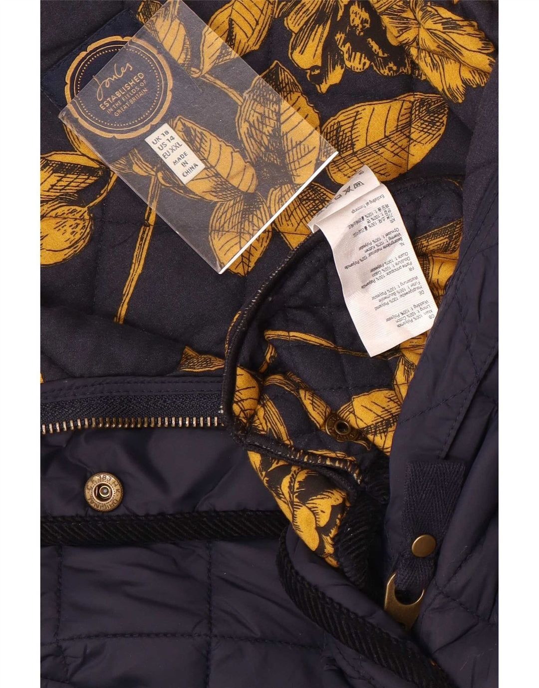 Chaqueta acolchada para mujer Joules UK 40 XL Poliamida azul marino