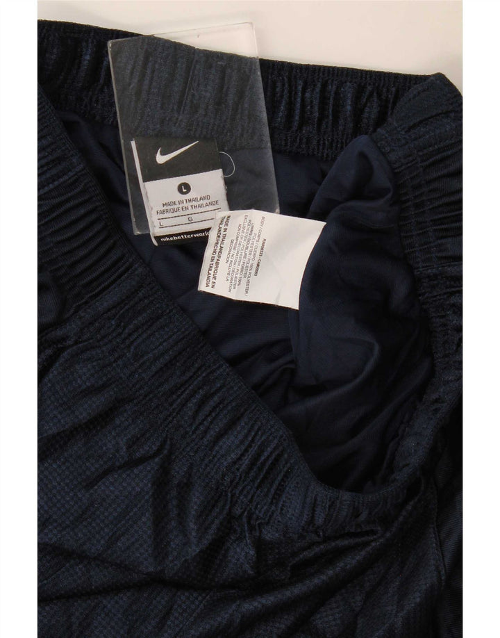 Nike - Pantalones cortos deportivos para hombre, talla grande, poliéster, color azul marino