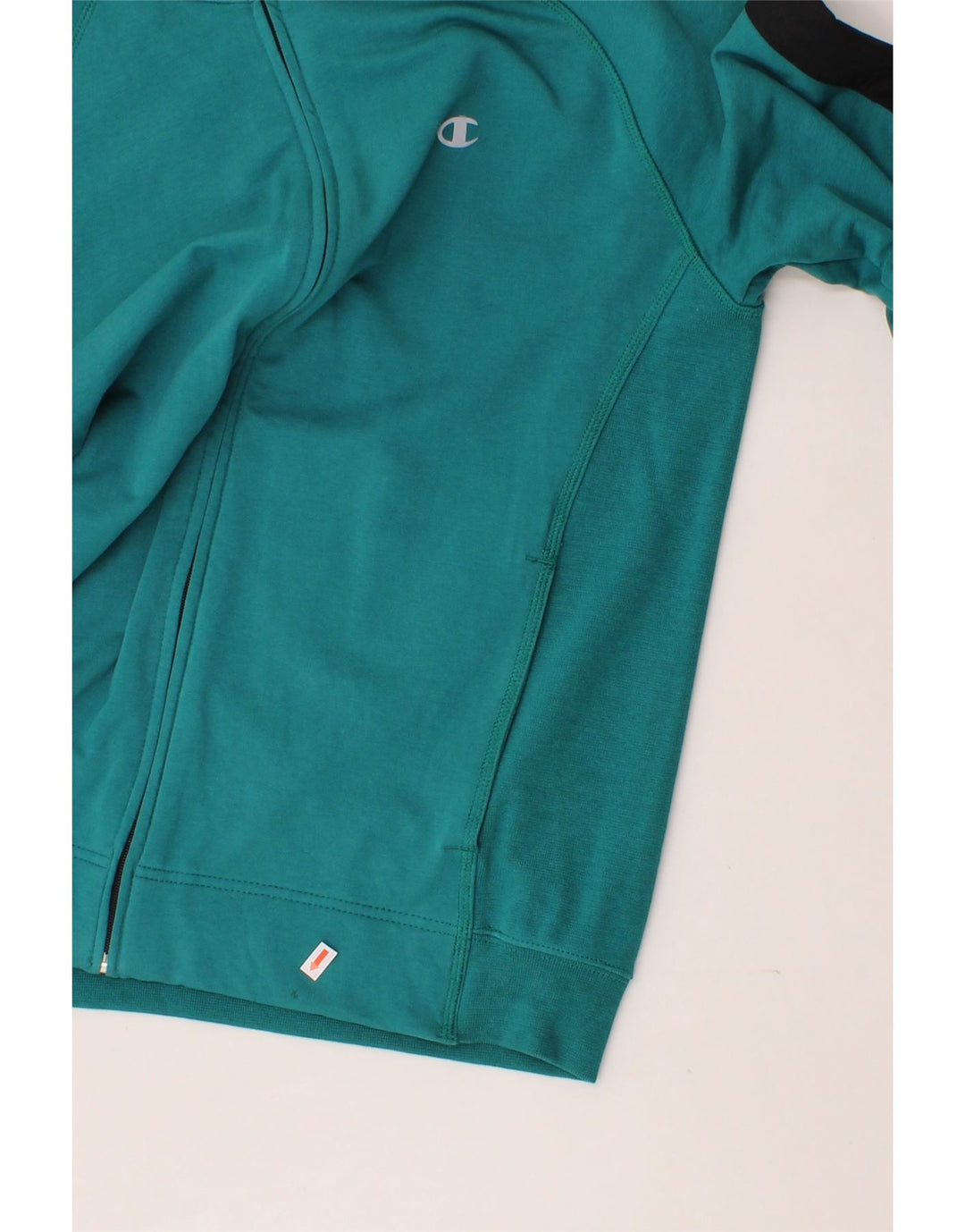 CHAMPION Mens Tracksuit Top Jacket Large Green Colourblock Cotton Vintage Champion and Second-Hand Champion from Messina Hembry 