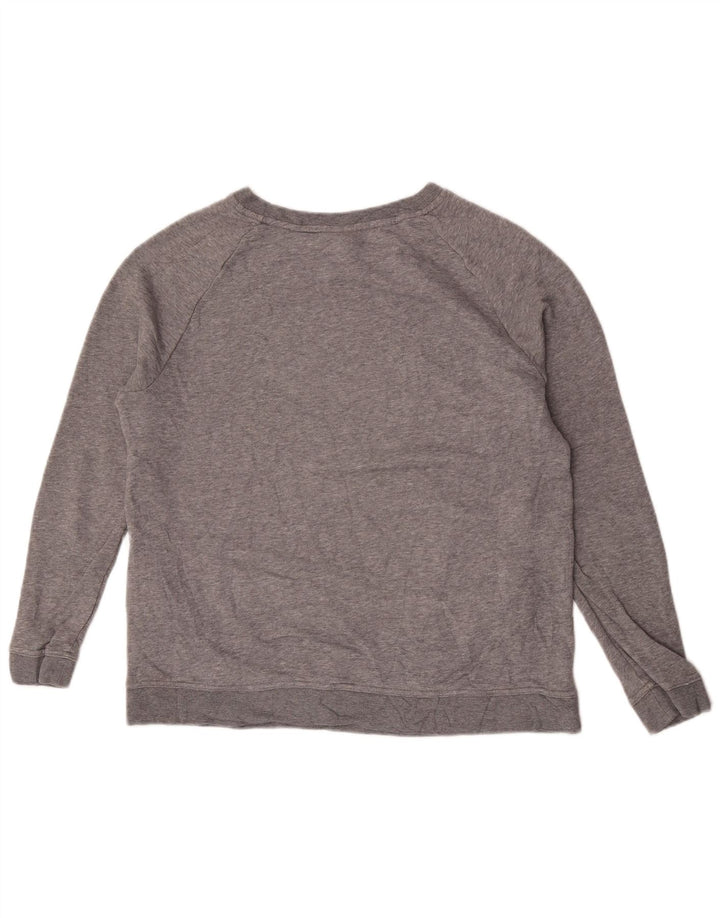 Nike - Sudadera gráfica para mujer, talla 40, algodón moteado gris medio