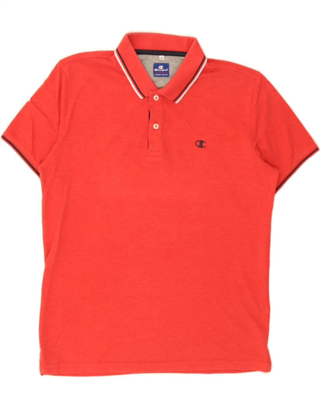 CHAMPION Mens Polo Shirt Medium Red Vintage Champion and Second-Hand Champion from Messina Hembry 