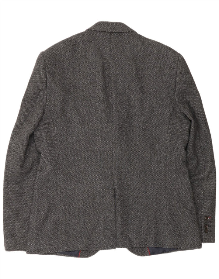Jack Wills Chaqueta tipo blazer de 2 botones para hombre UK 42 XL Lana gris