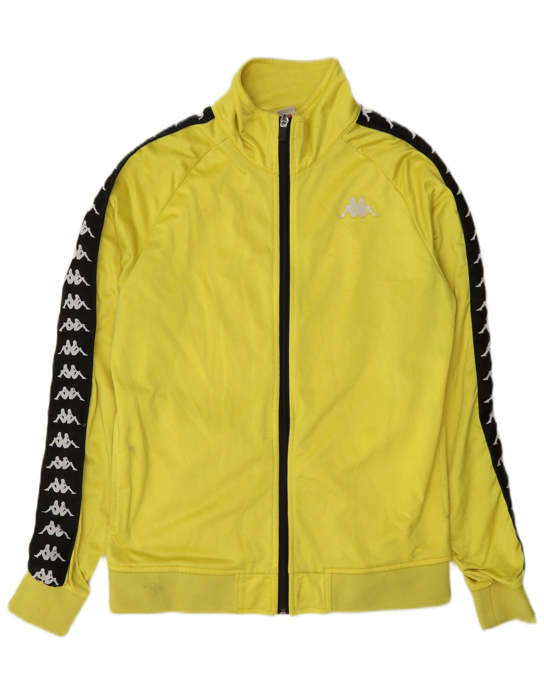 Kappa Chaqueta de chándal con gráfico para mujer UK 40 Medium Yellow Colourblock