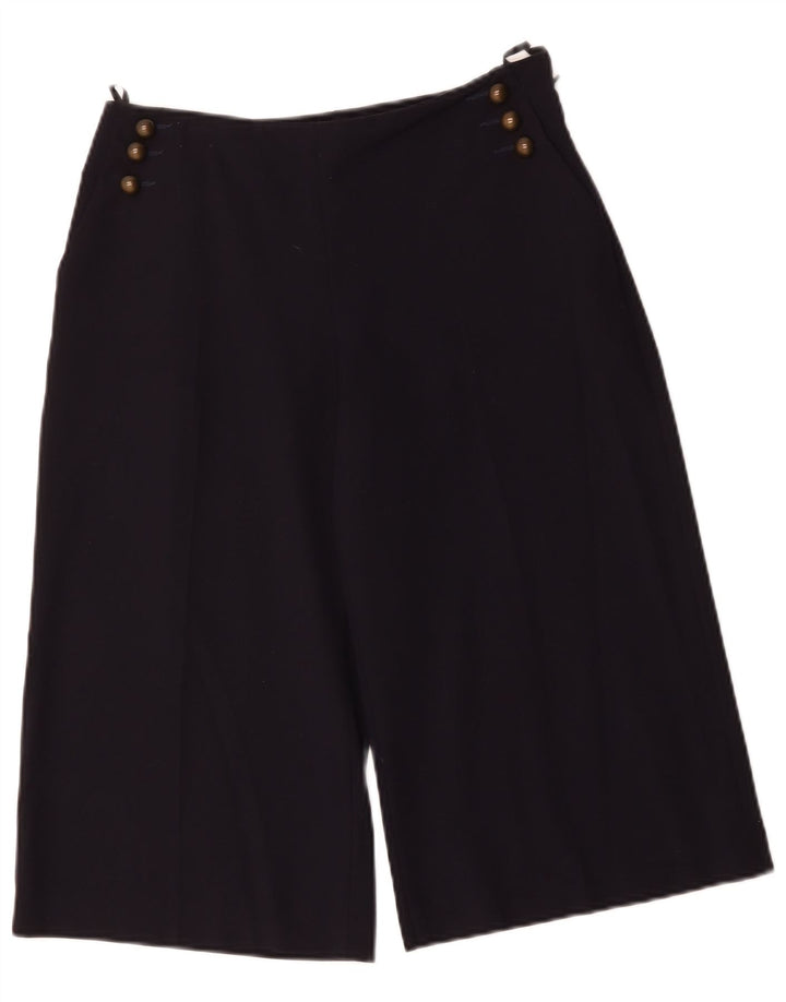Marks & Spencer Bermudas para mujer UK 10 Small W30 Poliéster azul marino