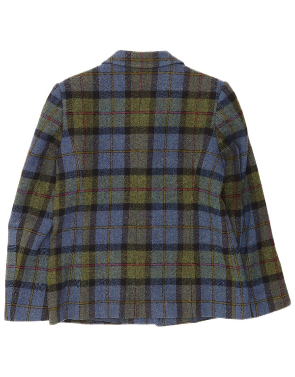 CLEMENT Chaqueta tipo blazer de 3 botones para mujer EU 38 Mediana Cuadros multicolores