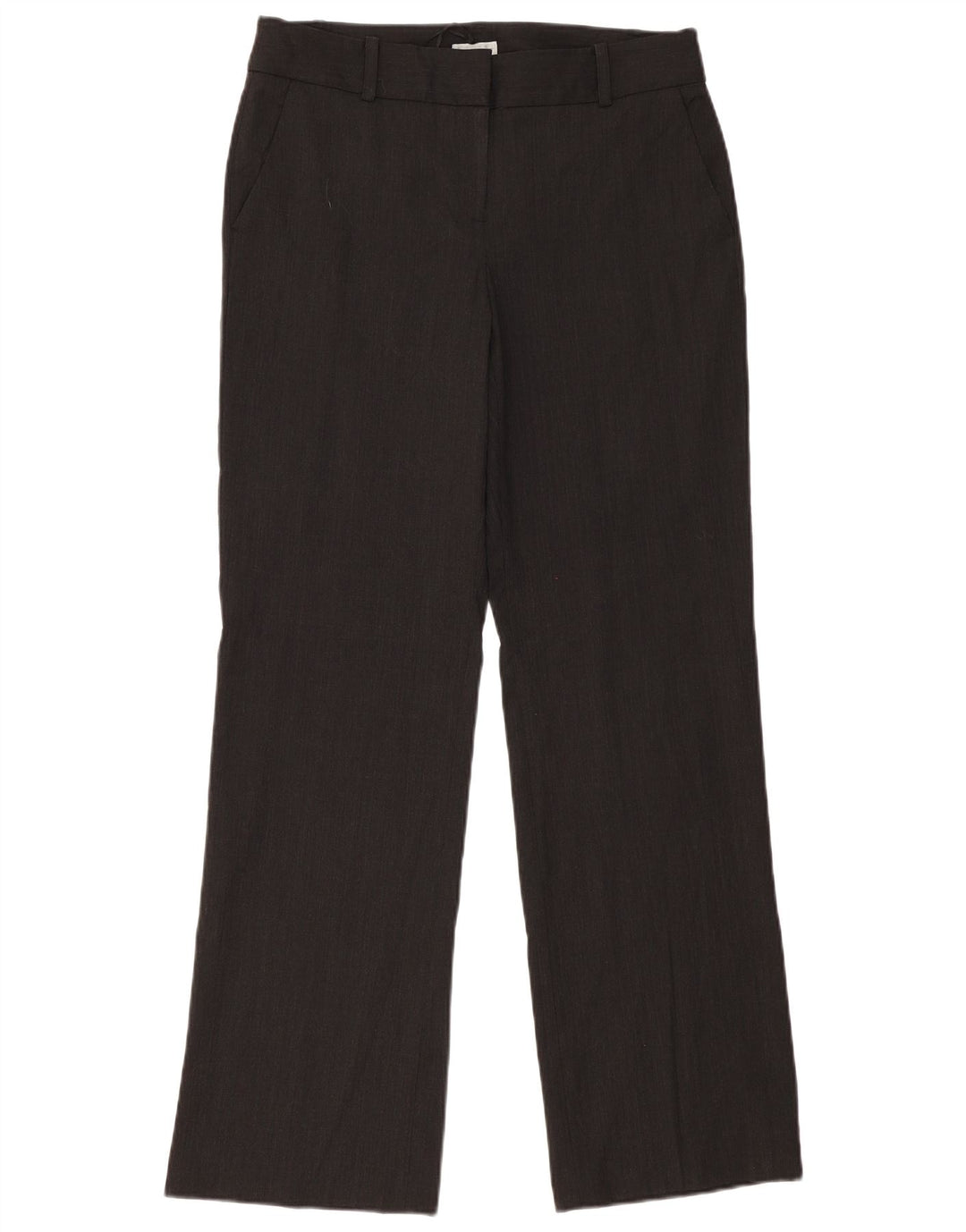 JIGSAW Pantalones de traje rectos para mujer UK 12 Medium W34 L34 Poliéster gris