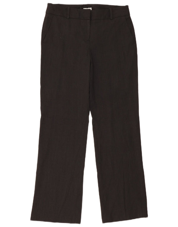 JIGSAW Pantalones de traje rectos para mujer UK 12 Medium W34 L34 Poliéster gris