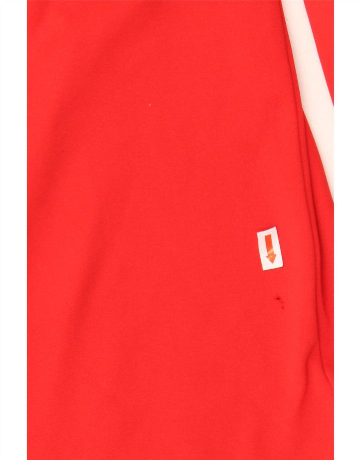 Nike Dri Fit Graphic Zip Neck Jersey Chándal Top para Hombre Rojo Grande