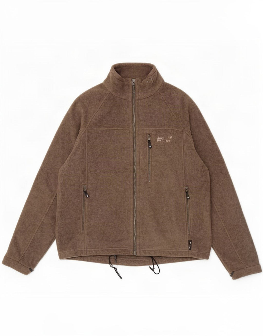 Jack Wolfskin Chaqueta polar con forro para hombre UK 40/42 Large Caqui Poliéster