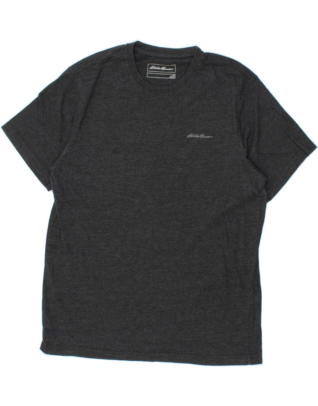 EDDIE BAUER Mens T-Shirt Top Medium Grey Flecked Cotton Vintage Eddie Bauer and Second-Hand Eddie Bauer from Messina Hembry 
