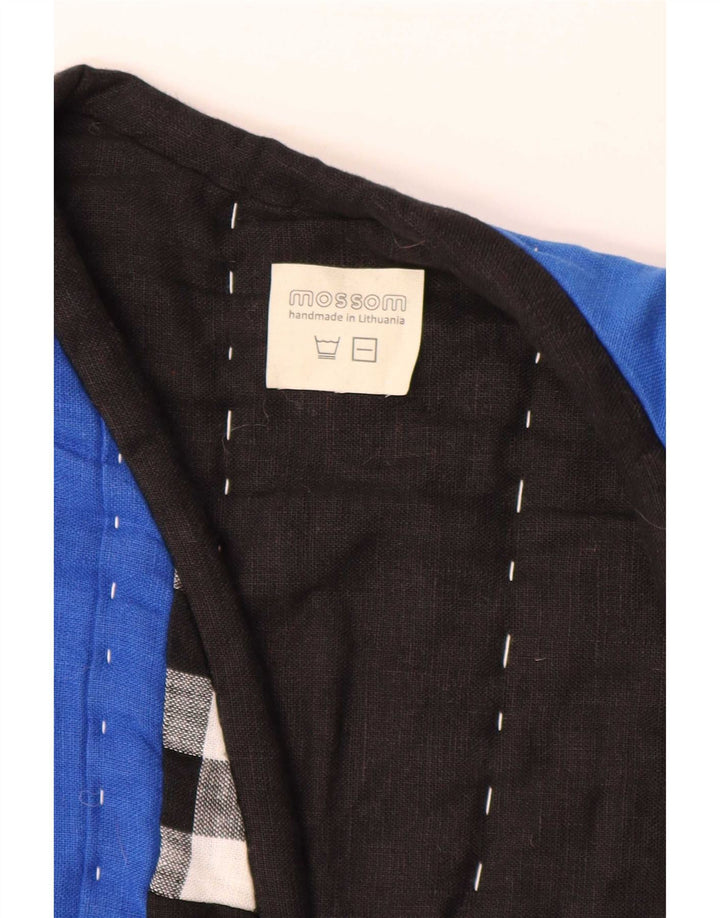 Mossom Chaleco acolchado abierto hecho a mano para mujer UK 18 XL Patchwork multicolor