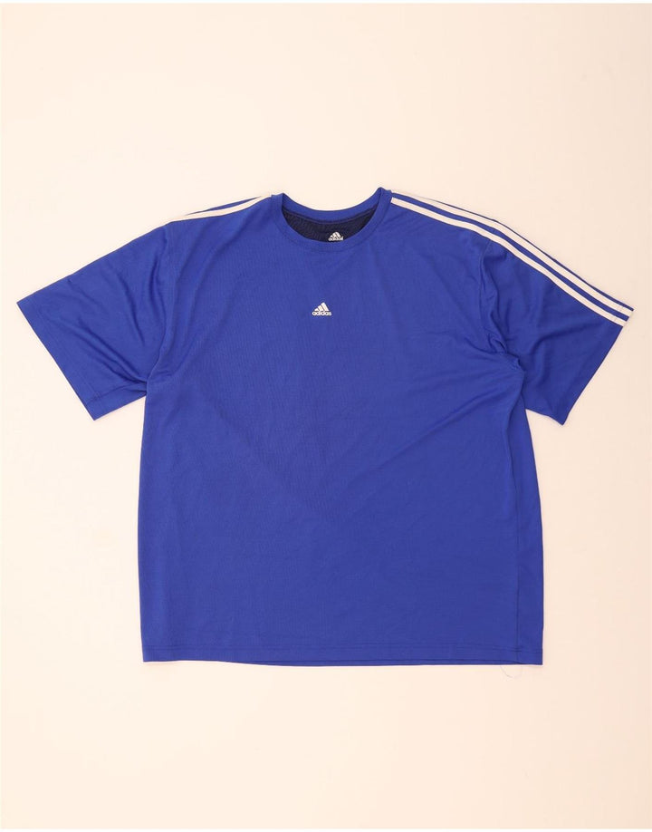 ADIDAS Camiseta Climalite para hombre Top 2XL Poliéster azul