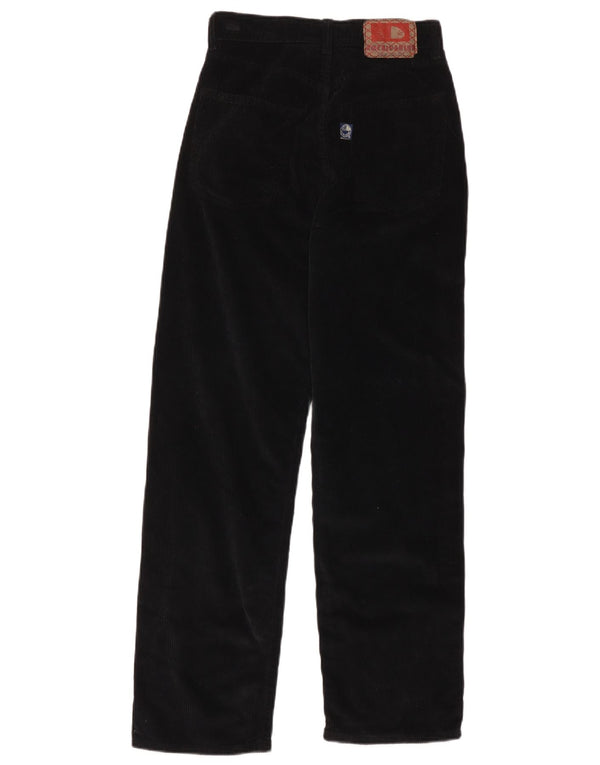 Americanino Pantalón Recto De Pana Mujer W28 L30 Algodón Negro