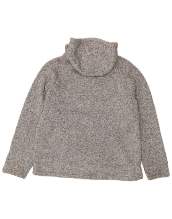 Mountain Warehouse Womens Zip Hoodie Sweater UK 16 Large Grey Flecked