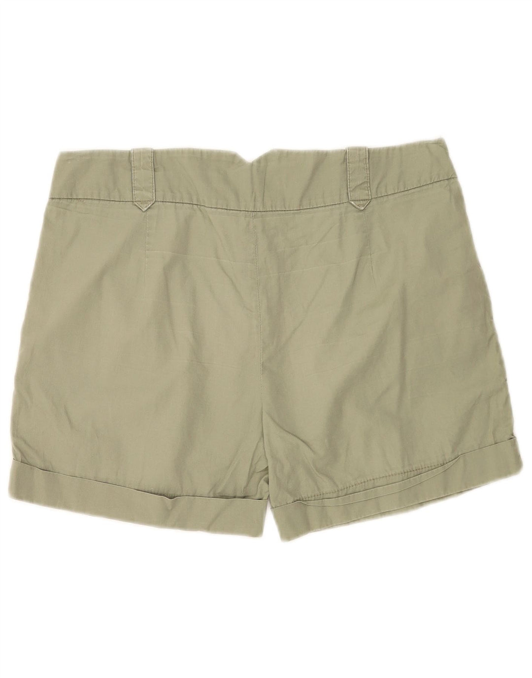 Zara Mujer Pantalones Cortos Chinos Pegged Mediano W28 Algodón Verde