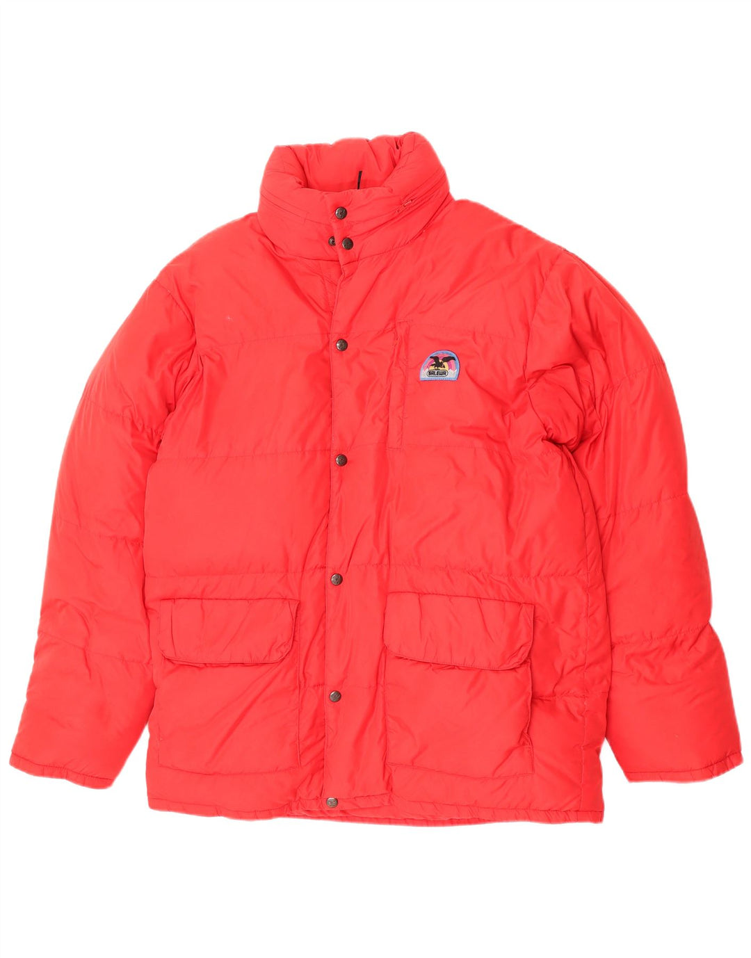 SALEWA Chaqueta acolchada con capucha para hombre ES 38 Mediana Rojo Poliamida